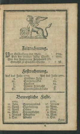 Zeitrechnung ...