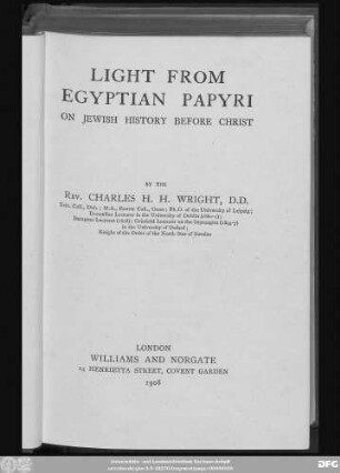 Light from Egyptian papyri on Jewish history before Christ