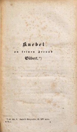 K. L. von Knebel's literarischer Nachlaß und Briefwechsel, 2