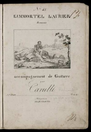 L' Immortel Laurier : Romance ; accompagnement de Guitarre