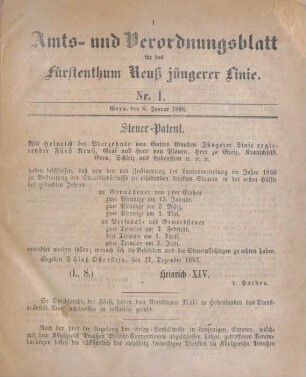 8. Januar-30. Dezember = Nr. 1-52