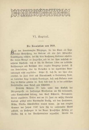 VI. Kapitel. Die Revolution von 1848
