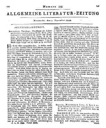 Struve, C. A.: Ueber Gesundheitswohl und Volksvorurtheile. Breslau, Hirschberg, Lissa: Korn 1797