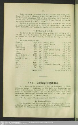 XXVI. Sozialgesetzgebung