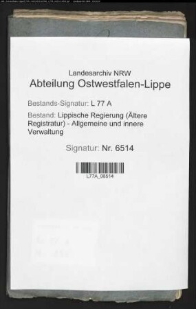 Desertion des Musketiers Holzkämper zu Hiddesen aus lippischem Militärdienst und dessen Überstellung in preußischen Militärdienst