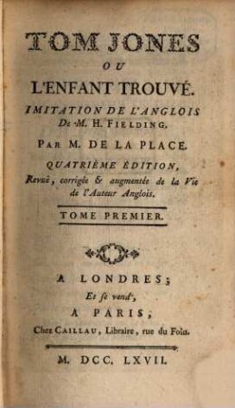 Tom Jones Ou L'Enfant Trouvé, 1