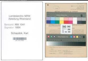 Entnazifizierung Karl Schapdick , geb. 22.02.1912 (Monteur)