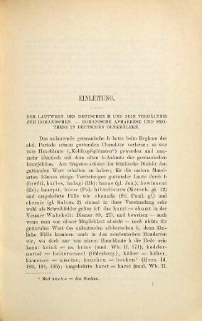 Prothese und Aphaerese des H im Althochdeutschen