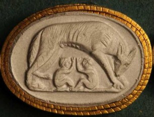 Die Wölfin säugt Remus und Romulus (Daktyliothek, Supplement)