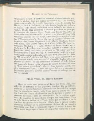 Félix Vega, el poeta cantor