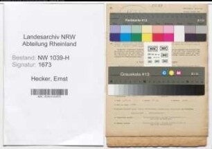 Entnazifizierung Ernst Hecker , geb. 14.04.1889 (Kinobesitzer)