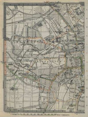 Karten: Pferdebahn- und Stadtbahnplan von Berlin (1:44 120)