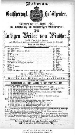 Die lustigen Weiber von Windsor