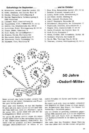50 Jahre "Osdorf-Mitte"