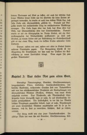 35-54, Kapitel 3: Aus tiefer Not zum alten Gott.