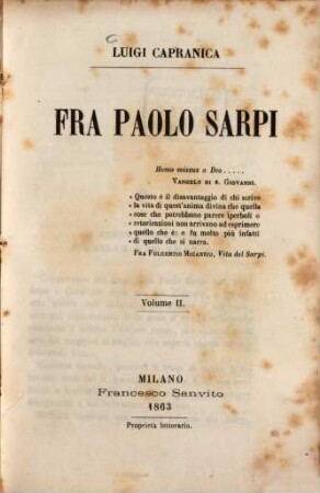Fra Paolo Sarpi, 2