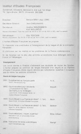 Institut d'Etudes Françaises