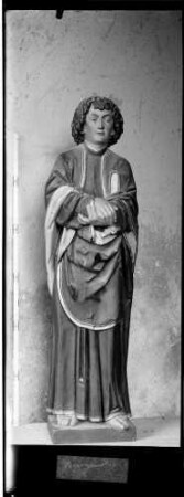 Veringenstadt Pfarrkirche Sankt Nikolaus Langhaus Figur an der Südwand