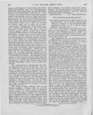 Thesmar, F. A. J.: Die Staatsanwaltschaft, ihr Werth im Civil- und Criminalrecht. Bonn: Habicht 1844