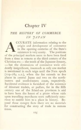 Chapter IV. The history of commerce in Japan