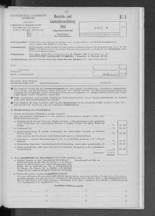 E1 Fragebogen für Unternehmen