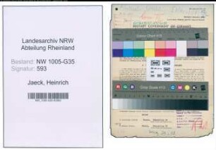 Entnazifizierung Heinrich Jaeck , geb. 09.11.1903 (Filmtheaterbesitzer)