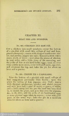 Chapter XI. Meat Pies and Puddings
