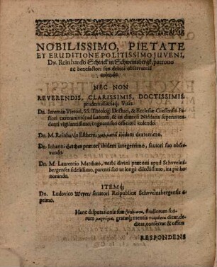 Dialysis Qvaestionvm Aliqvot Ex Intimis Philosophiae Penetralibus depromptarum