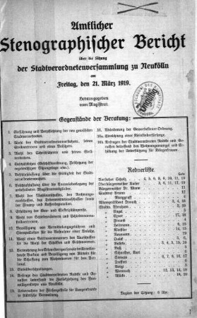 21. März 1919
