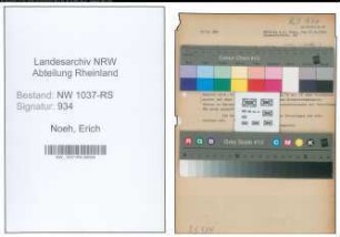 Entnazifizierung Erich Noeh , geb. 00.00.0000 ()
