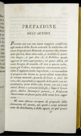 Prefazione Dell' Autore.