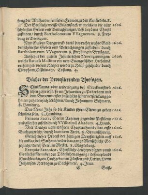 Bücher der Protestierenden Theologen.