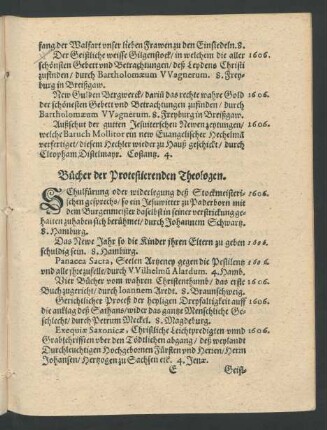 Bücher der Protestierenden Theologen.