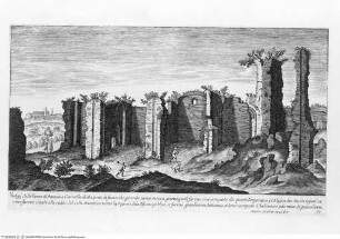 Vestigi delle antichità di Roma, Tivoli, Pozzuolo e altri luochi, Tafel 17: Vestigij delle Terme di Antonino Caracalla, ...