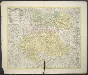 Archiducatus Austriae Superioris in suas Quadrantes Ditiones exacte divisi accuratißima Tabula