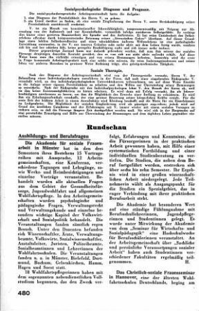 Christlich-soziale Frauenseminar, Hannover [Ausbildungs- und Berufsfragen]