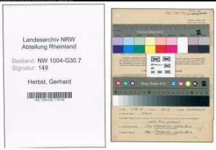 Entnazifizierung Gerhard Herbst , geb. 08.07.1920 (Ingenieur)