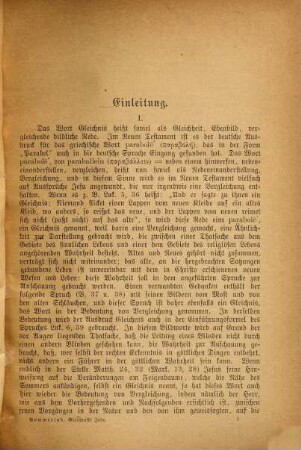 Ausgewählte Gleichnisse Jesu : für den Schulgebrauch bearbeitet