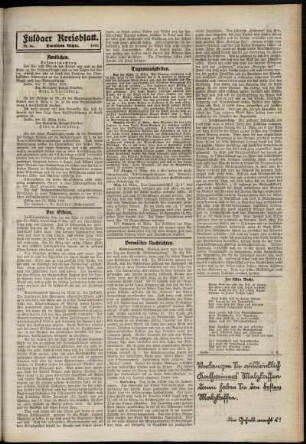 Zweite Ausgabe vom Donnerstag, den 20. März 1913.