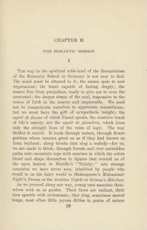Chapter II The Romatic Mission