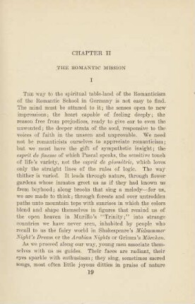 Chapter II The Romatic Mission
