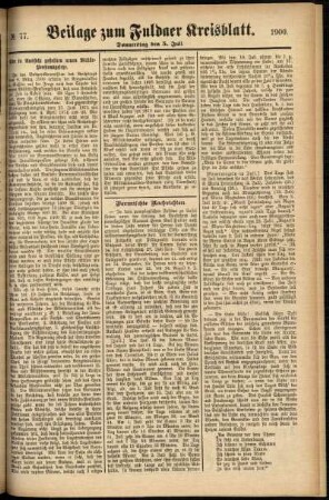 Zweite Ausgabe vom Donnerstag, den 05. Juli 1900.