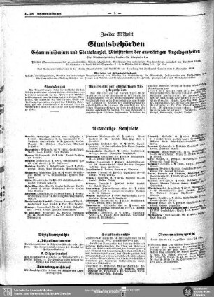 Zweiter Abschnitt. Staatsbehörden
