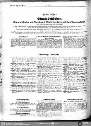 Zweiter Abschnitt. Staatsbehörden