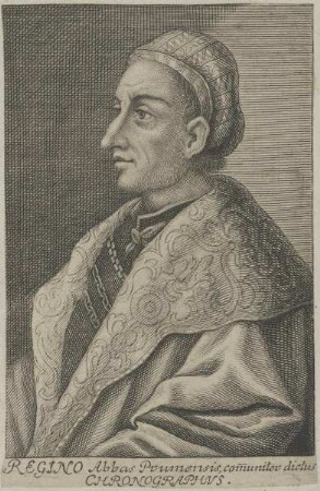 Bildnis von Abt Regino von Prüm