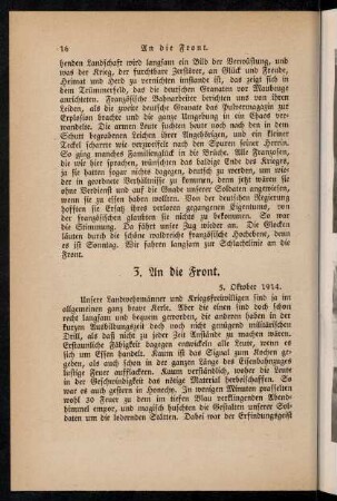 17-29, 3. An die Front. - 4. Märsche.