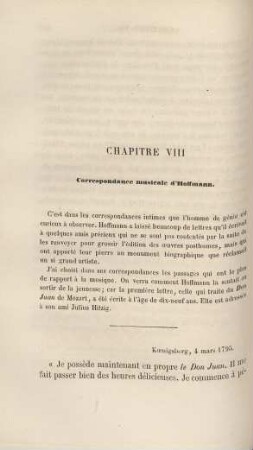 Chapitre VIII. Correspondance musicale d'Hoffmann