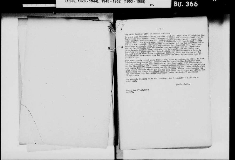Protokolle der Unterausschüsse des Bundestags-Ausschusses für den Lastenausgleich