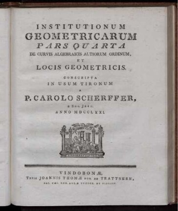 Pars 4: Institutionum Geometricarum. Pars Quarta