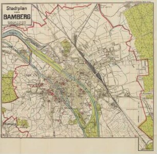 Stadtplan von Bamberg
